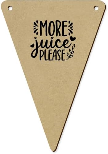 5 x 140mm Wooden Bunting Flags for Kids