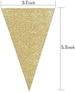 Letjolt Green Triangle Banner Decoration for Birthday and Party