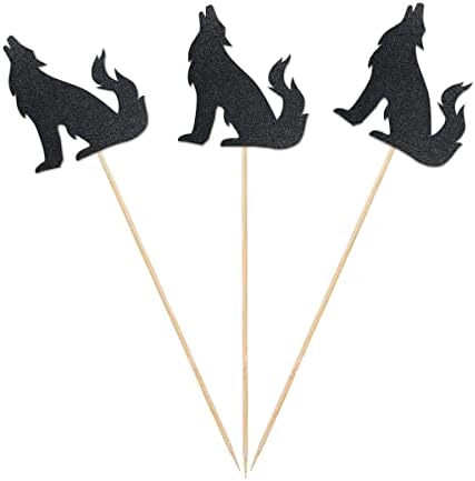 Wolf Centerpiece Sticks 12 Pack Birthday Decorations
