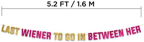 Funny Bachelorette Gold Glitter Banner - Bachelorette Party Decor