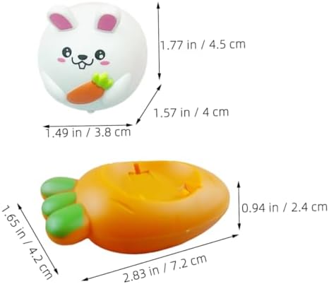 PENIKOKO Easter Mini Pull Back Cars with Rabbit and Carrot Design