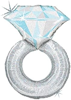 Sparkling Diamond Ring Jumbo Foil Balloon 38
