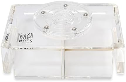 Luxe Dominoes La Canasta Set with 2 Decks Acrylic Box