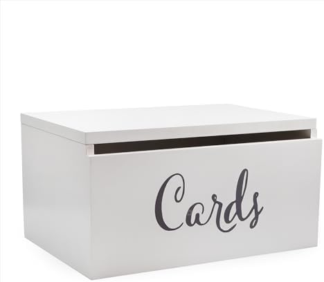 Darware Wooden Wedding Card Box for Reception White