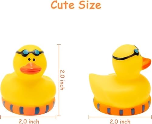Haooryx Summer Beach Rubber Ducks 20Pcs Bath Pool Toys