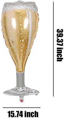 Champagne Bottle Balloons 4PCS for Party Decorations