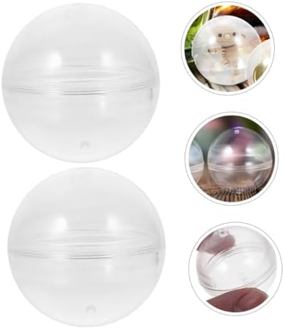 FAVOMOTO 5pc Clear Round Gumball Machine Capsules
