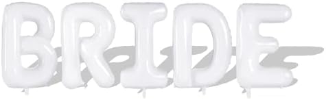 40 Inch White Bride Balloons for Party Decor