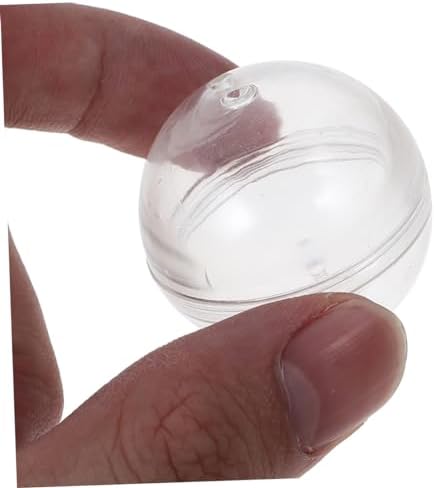 FAVOMOTO 5pc Clear Round Gumball Machine Capsules