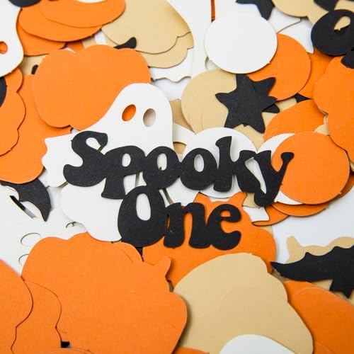 UOREND Halloween Pumpkin Star Confetti 200 Pcs