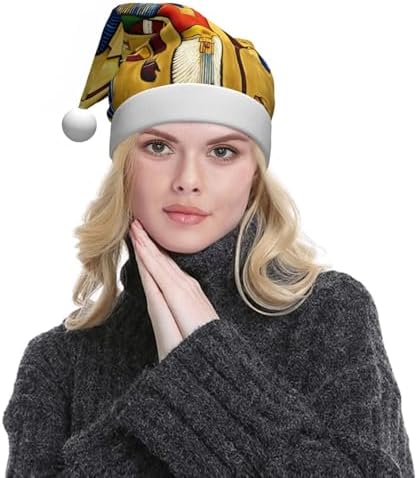 Ancient Egypt Tribe Print Christmas Santa Hat Plush