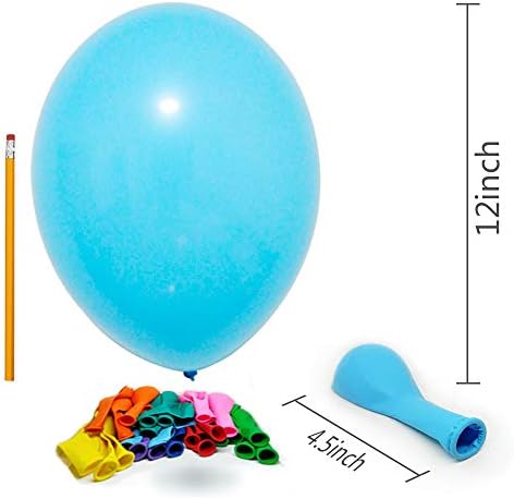 Runch 100pcs 12inch Multicolor Latex Balloons