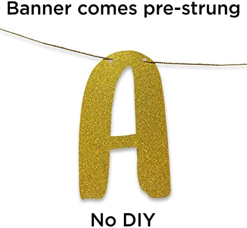 Funny Bachelorette Gold Glitter Banner - Bachelorette Party Decor