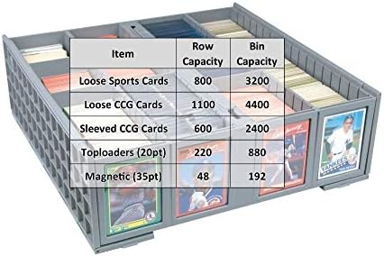 BCW Collectible Card Bin - Gray 3200 Card Storage