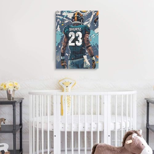 Becapeo Wooden Jigsaw Puzzles for Adults with Custom Name and Number