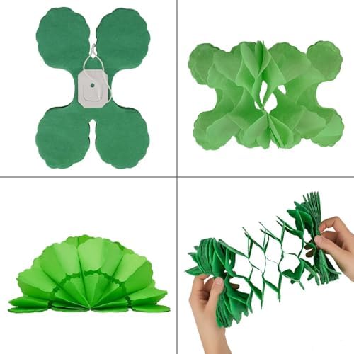 MerryNine Party Streamers 6pcs Green Garland