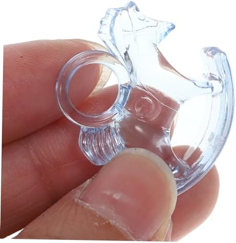 Totority 48pcs Rocking Horse Acrylic Shower Decorations