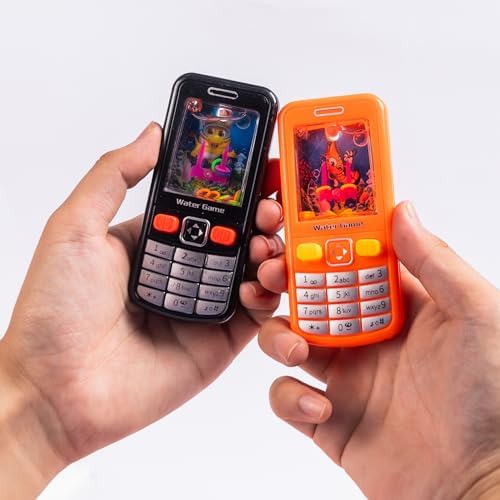 18 Pack Water Ring Toss Handheld Game Nostalgic Cell Phone Toy