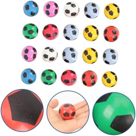 Milisten 20pcs Soccer Bouncy Balls Bulk Pack