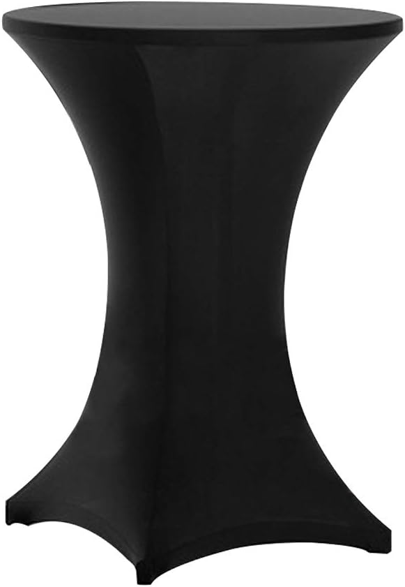 Tinas 4 Pack 32x43 Inch Highboy Spandex Table Cover Black