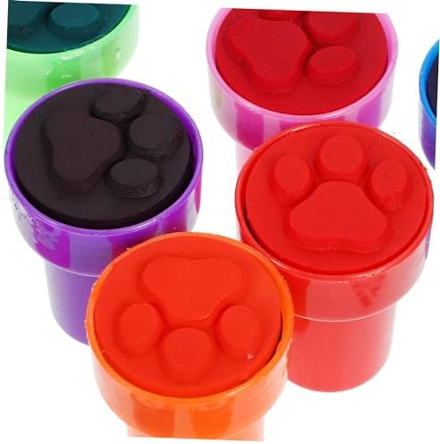 12pcs Paw Print Stamps for Kids Party Favors and Crafts