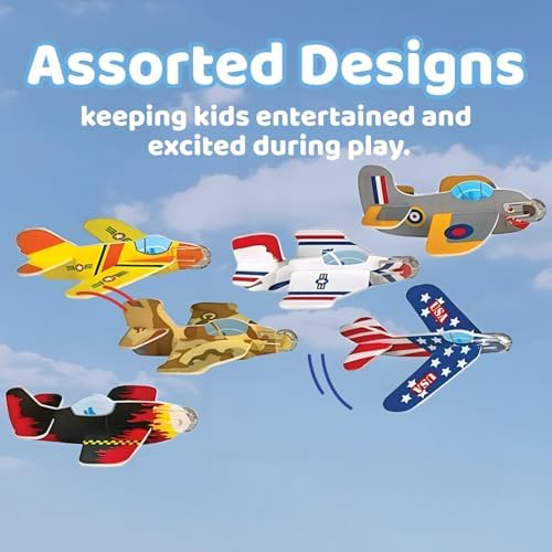 Neliblu 72 Piece Carnival Prize Pack Foam Airplanes for Kids