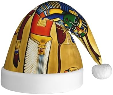 Ancient Egypt Tribe Print Christmas Santa Hat Plush