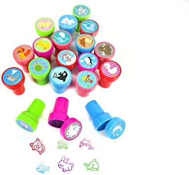 TINYMILLS 60 Pcs Animals Stampers for Kids