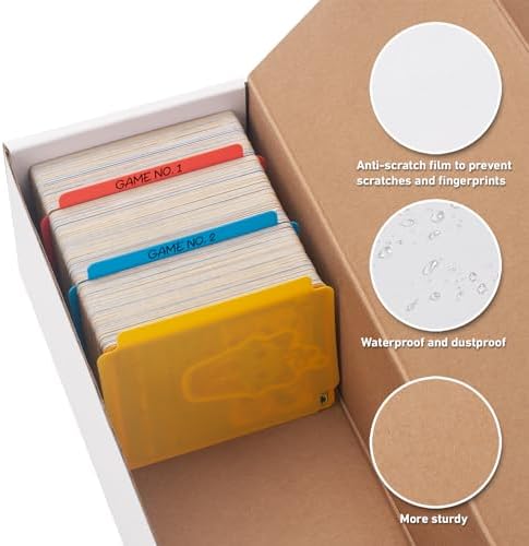 12 Pack Trading Card Storage Boxes with Dividers