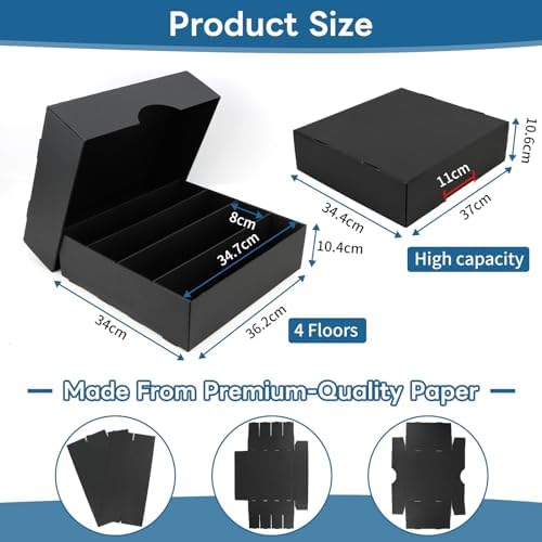 6 Pack Trading Card Storage Box with 3120 Card Capacity