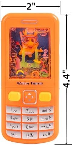 18 Pack Water Ring Toss Handheld Game Nostalgic Cell Phone Toy