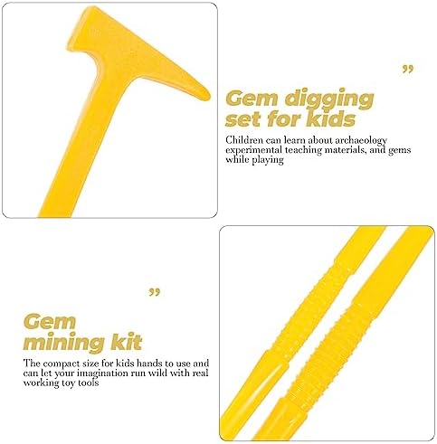 BESTonZON 63pc Gemstone Digging Kit for Kids