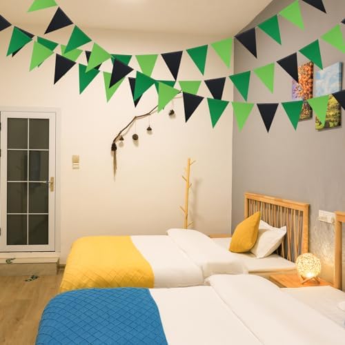 Mefuny 3 Pack Black Green Party Decorations