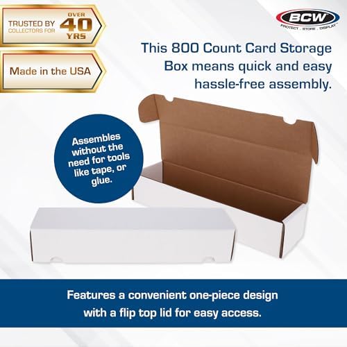 BCW 800ct Trading Card Storage Boxes 3 Pack