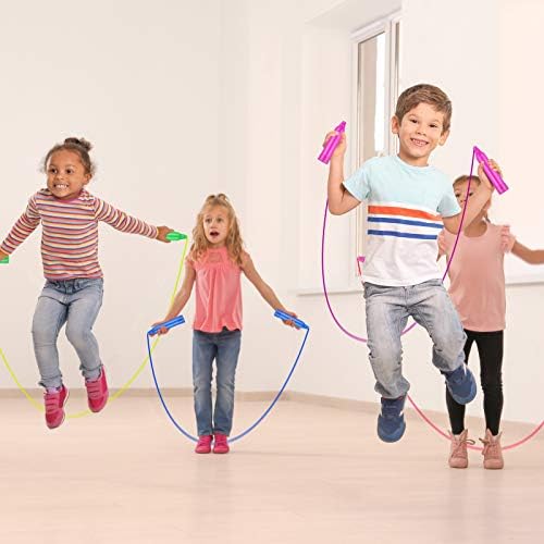 Elcoho 10 Pack Adjustable Jump Rope Set