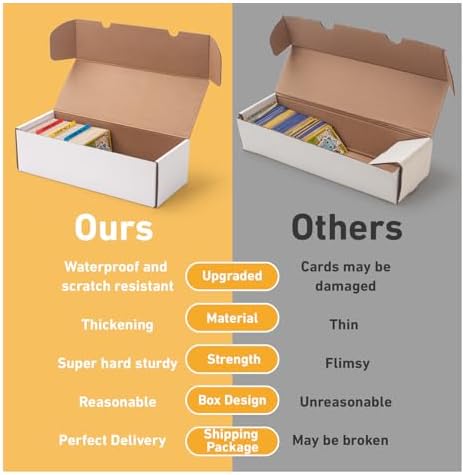 12 Pack Trading Card Storage Boxes with Dividers