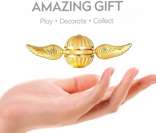 Umnodobn Gold Fidget Spinner Magic Orb Stress Relief Toy