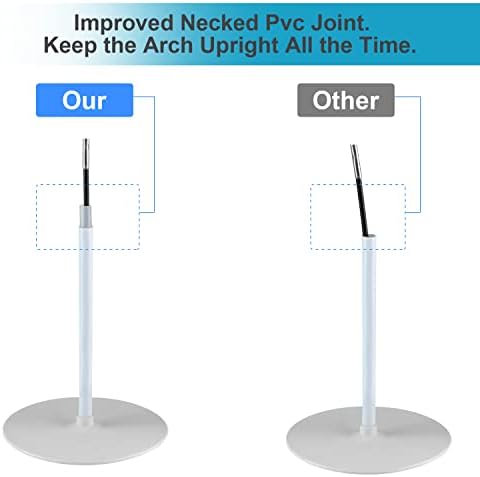 Improved Balloon Arch Kit 10ft Wide 9ft Tall Adjustable Stand