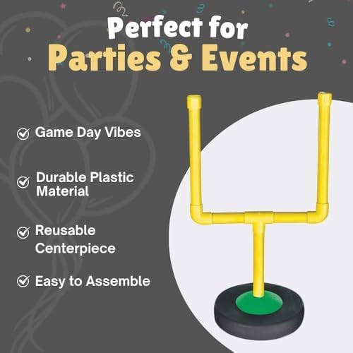 Amscan Pretty Party Centerpiece Plastic Football Goal Design