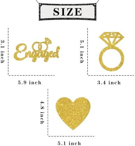 Maicaiffe Were Engaged Hanging Swirl Decorations 14 Pcs