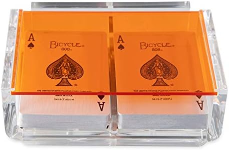 Luxe Dominoes La Canasta Set with 2 Decks Acrylic Box