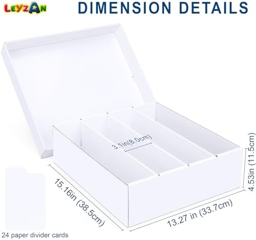Leyzan Trading Card Storage Box with Dividers 1 Pack