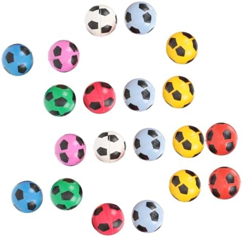 Milisten 20pcs Soccer Bouncy Balls Bulk Pack