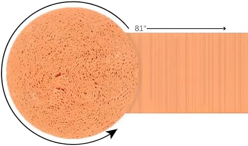 Peach Crepe Paper Roll 81ft Premium Quality for Decor