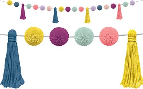 Oh Happy Day Pom-Poms Tassels Garland