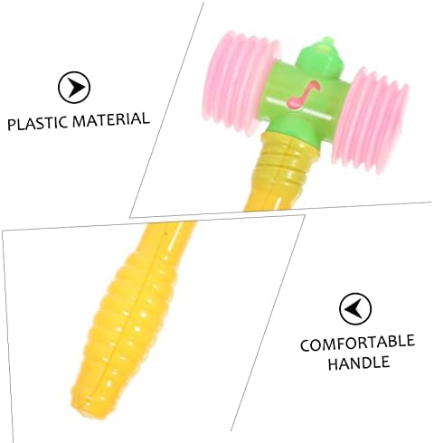 IMIKEYA 10pcs Squeaky Plastic Hammer Toys for Kids
