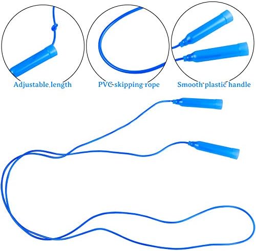 Elcoho 10 Pack Adjustable Jump Rope Set