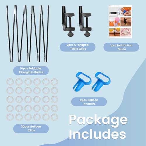 13ft Adjustable Balloon Arch Kit with Durable Base