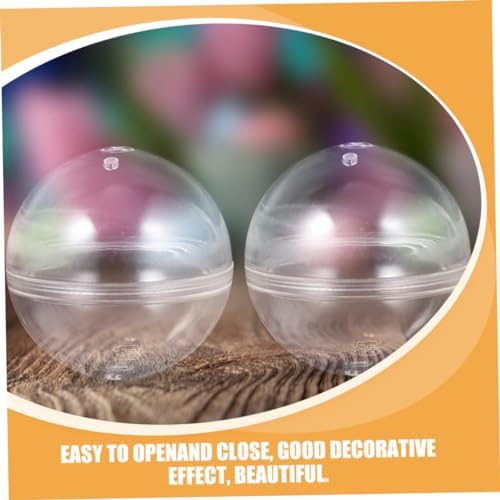 FAVOMOTO 5pc Clear Round Gumball Machine Capsules
