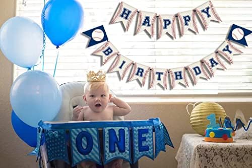 Baseball Birthday Banner Set with Thread and Needle